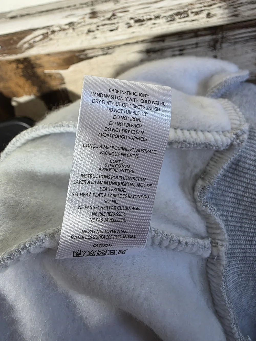 NWT Wilo The Label Brushed Fleece Crop Zip Hoodie in Heather Grey